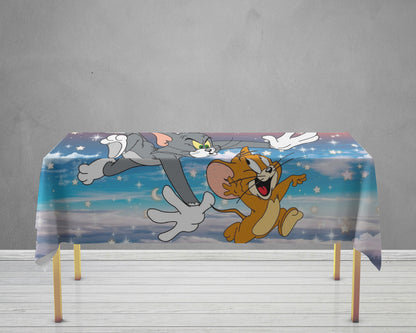 Tom and Jerry Theme Cake Tablecover