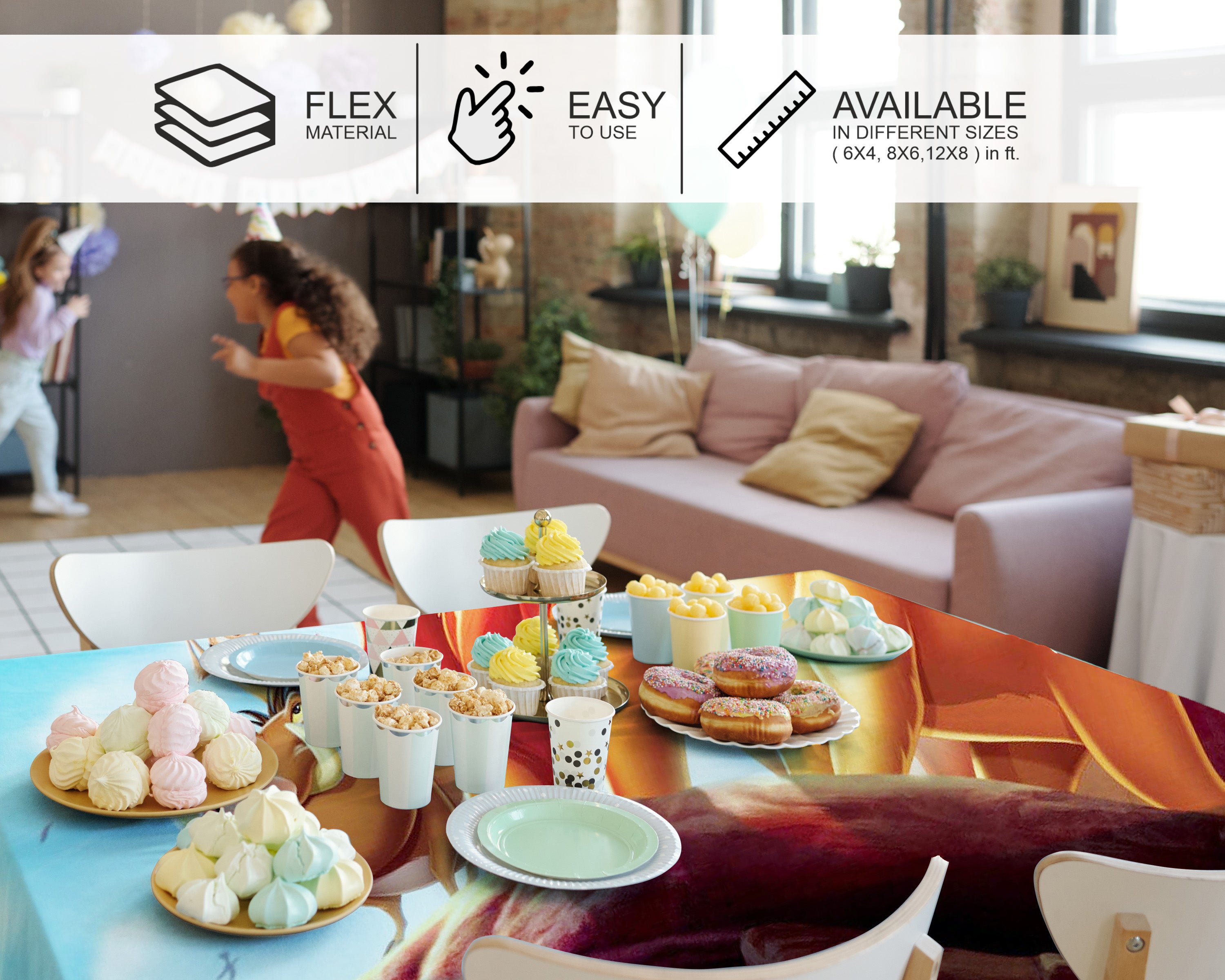 Lion King Theme Cake Tablecover