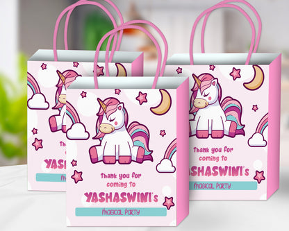 Unicorn Theme Return Gift Bag