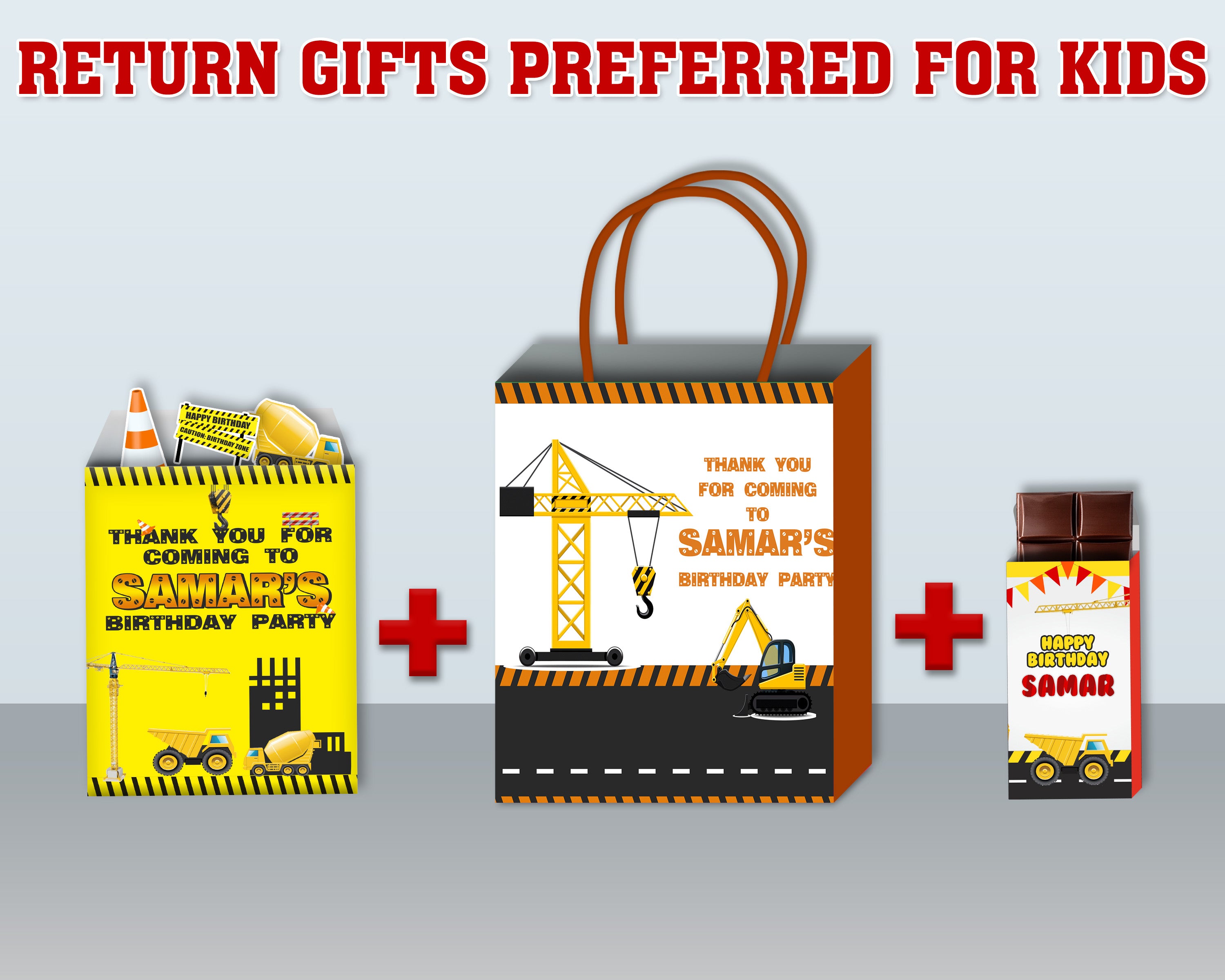 Construction Theme Return Gift Combo