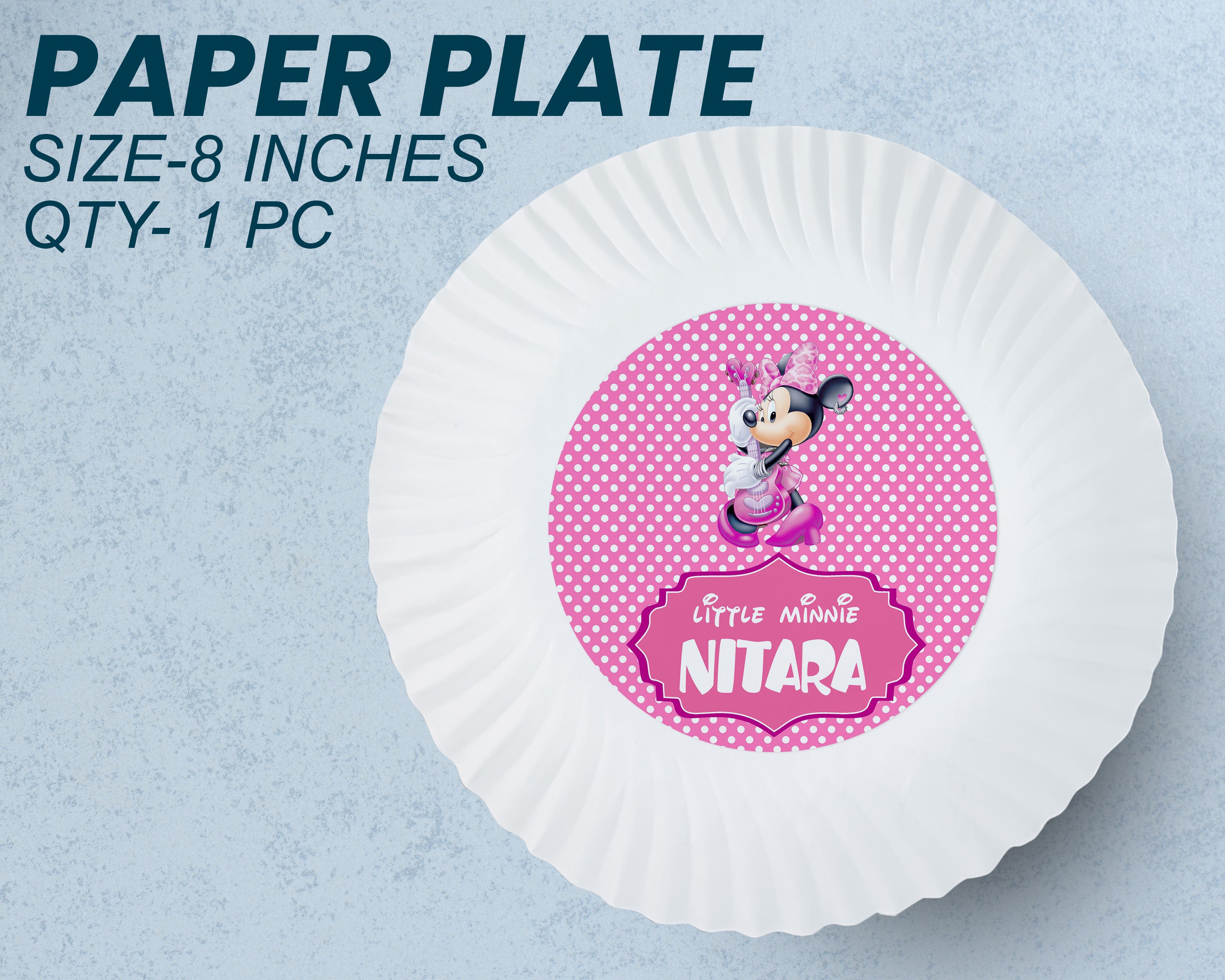 Minnie Mouse Theme Party Cups and Plates Combo