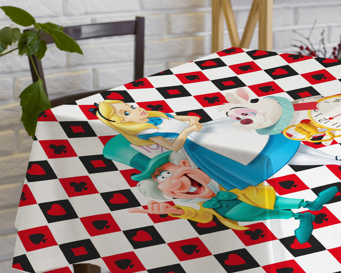 PSI Alice In Wonderland Theme Cake Tablecover