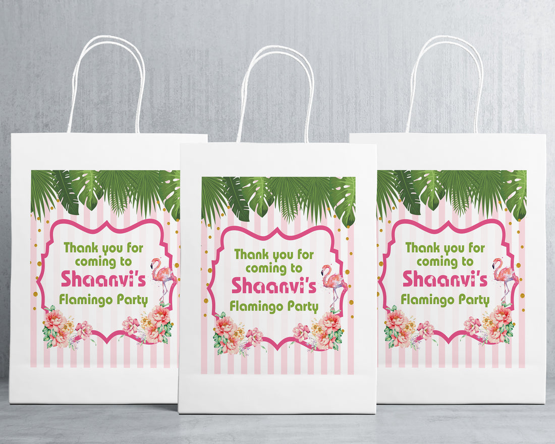 Flamingo Theme Oversized Return Gift Bag