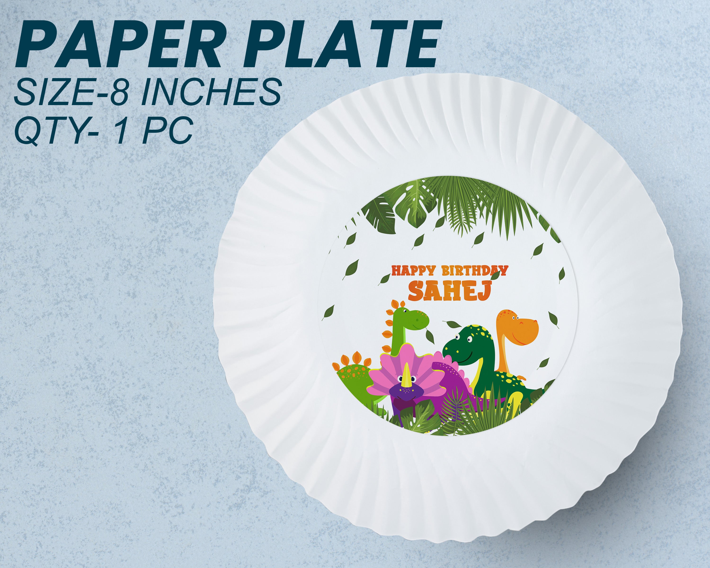 PSI Dinosaur Theme Party Cups and Plates Combo