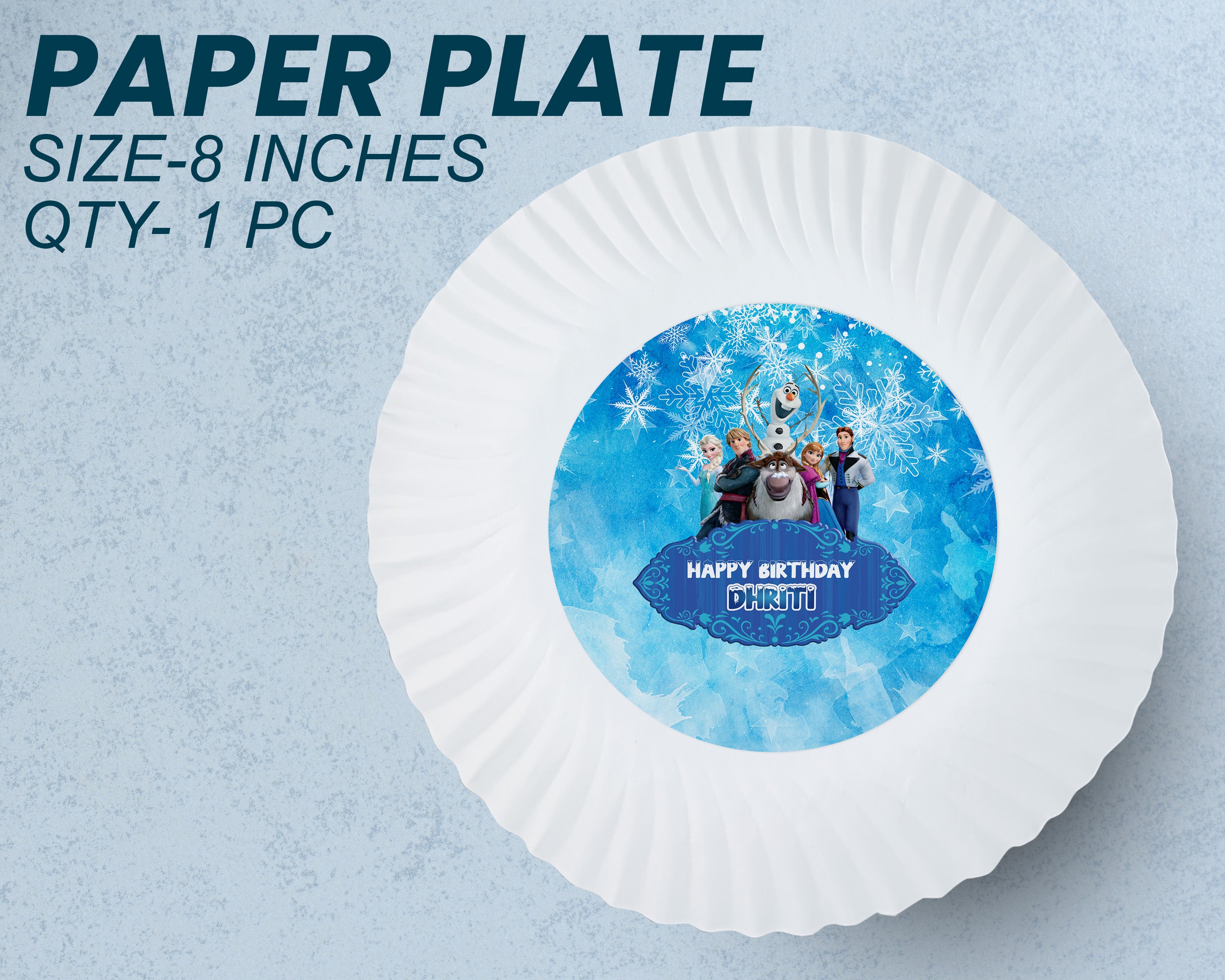 Frozen Theme Party Cups and Plates Combo