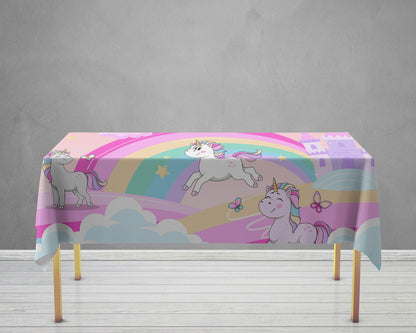 Unicorn Theme Cake Tablecover