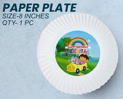 Dora the Explorer Theme Party Cups and Plates Combo
