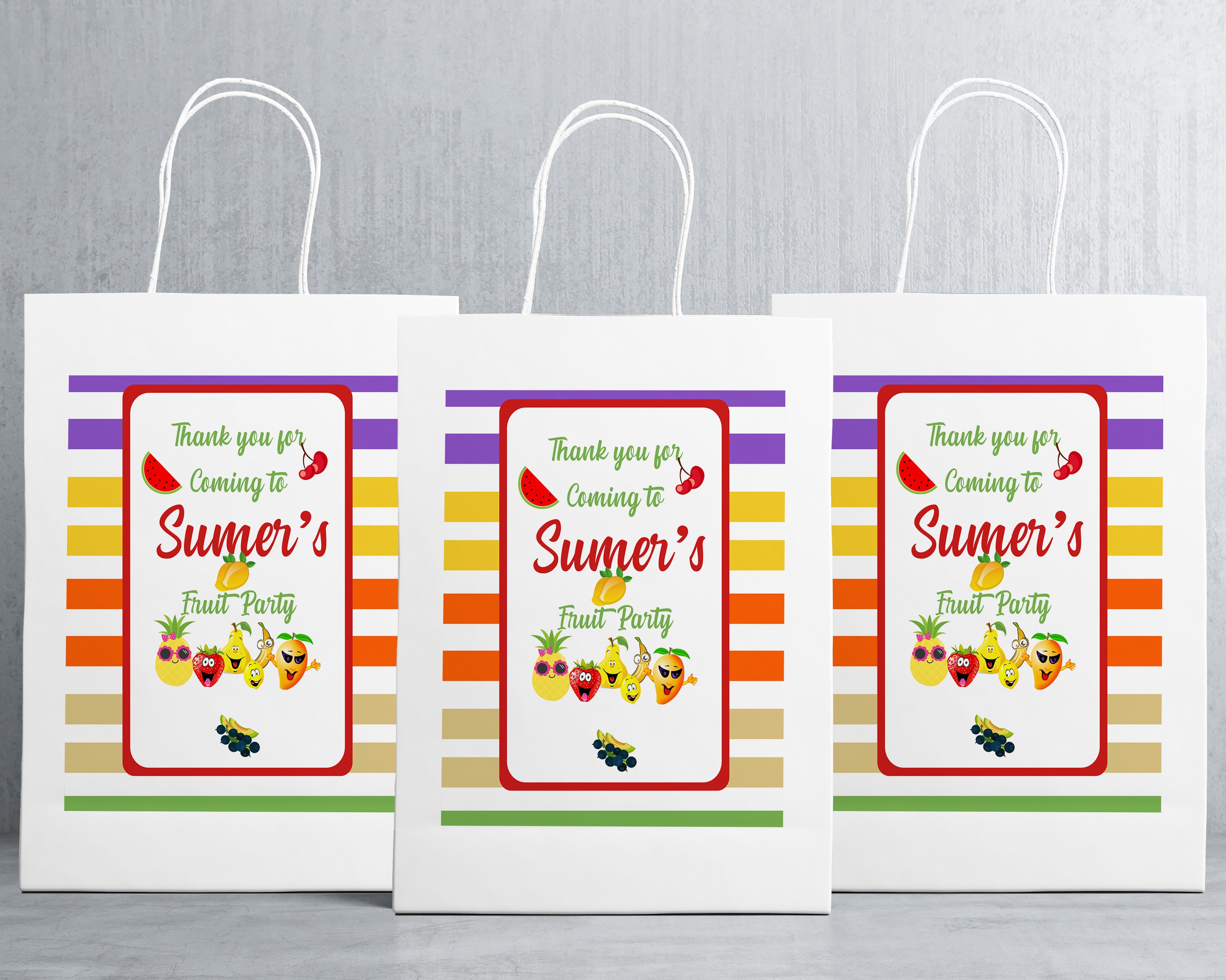 Fruits Theme Oversized Return Gift Bag - image 1 of 5 | Party Supplies India