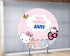 Hello Kitty Theme Personalized Round Backdrop - image 1 of 5 | Party Supplies India