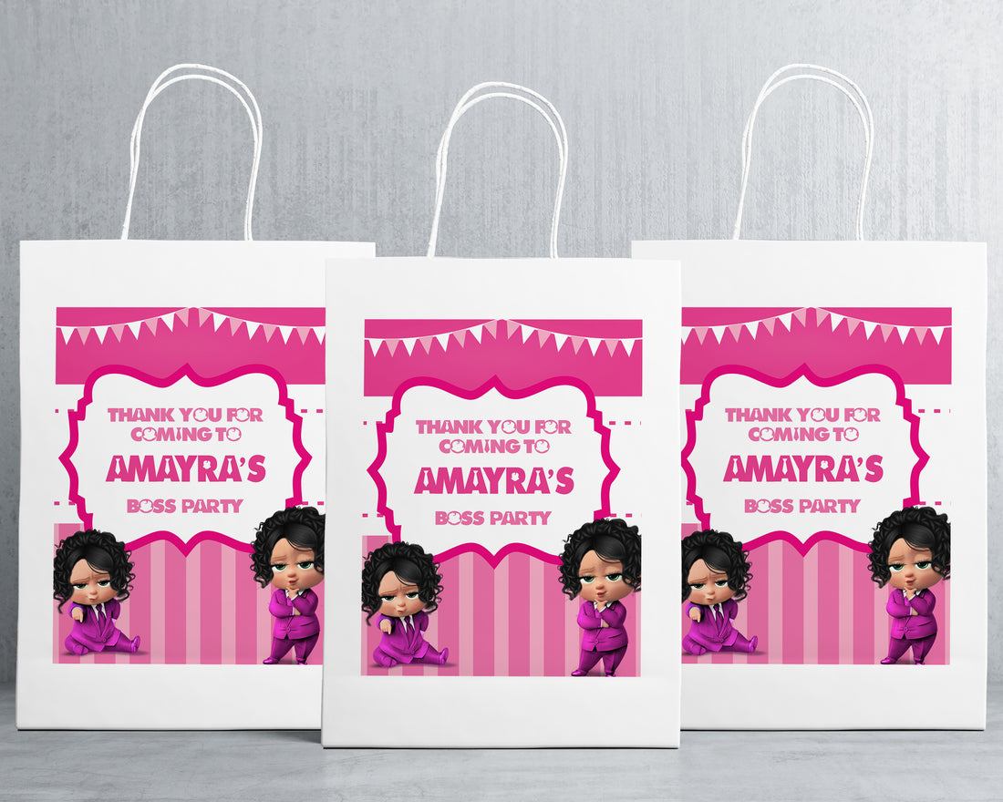 Girl Boss Baby Theme Oversized Return Gift Bag