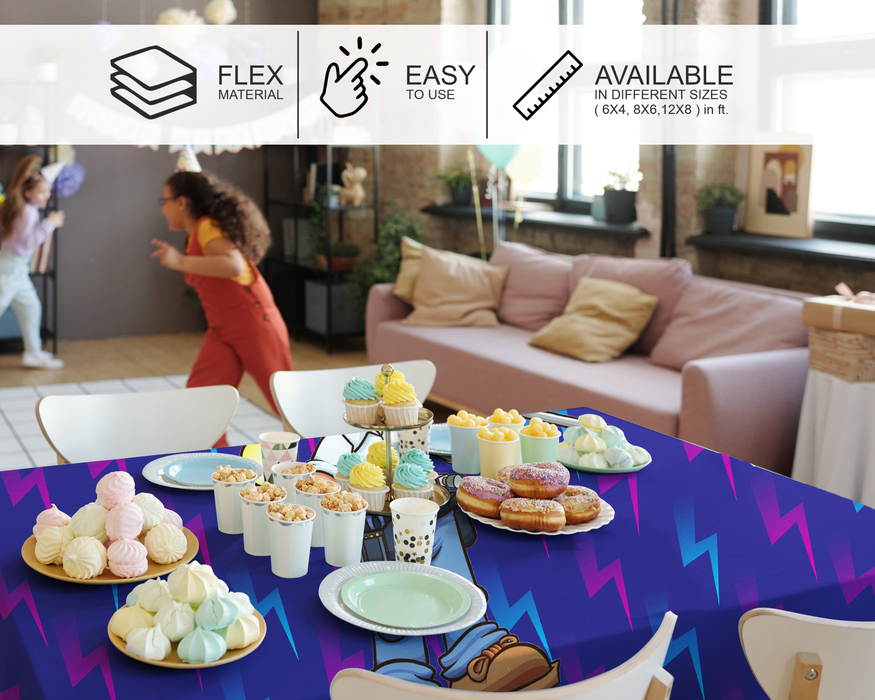 Electrician Theme Cake Tablecover