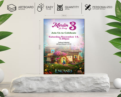Encanto Theme Customized  Invite