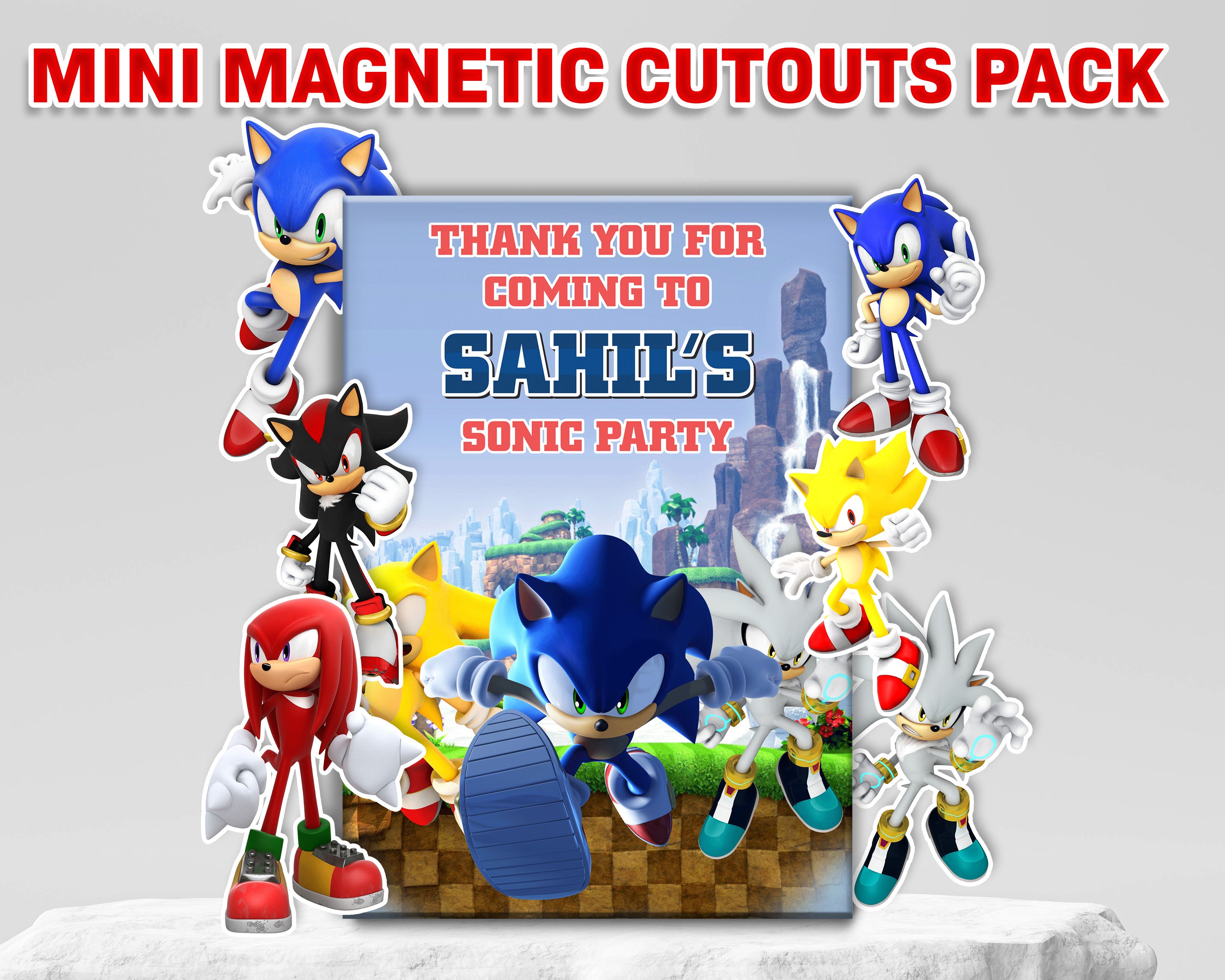Sonic the Hedgehog theme Mini Magnetic Return Gift Pack