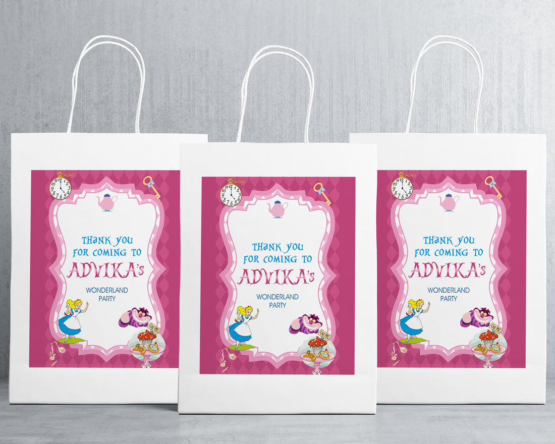Alice In Wonderland Theme Oversized Return Gift Bag