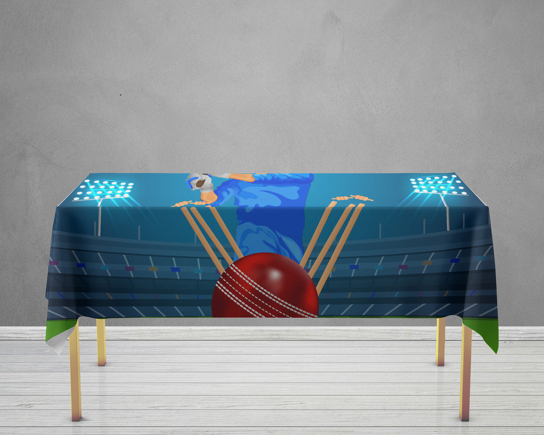 Cricket Theme Cake Tablecover