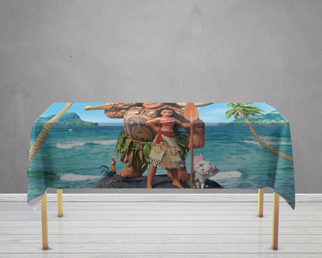 Moana Theme Cake Tablecover