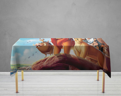 Lion King Theme Cake Tablecover