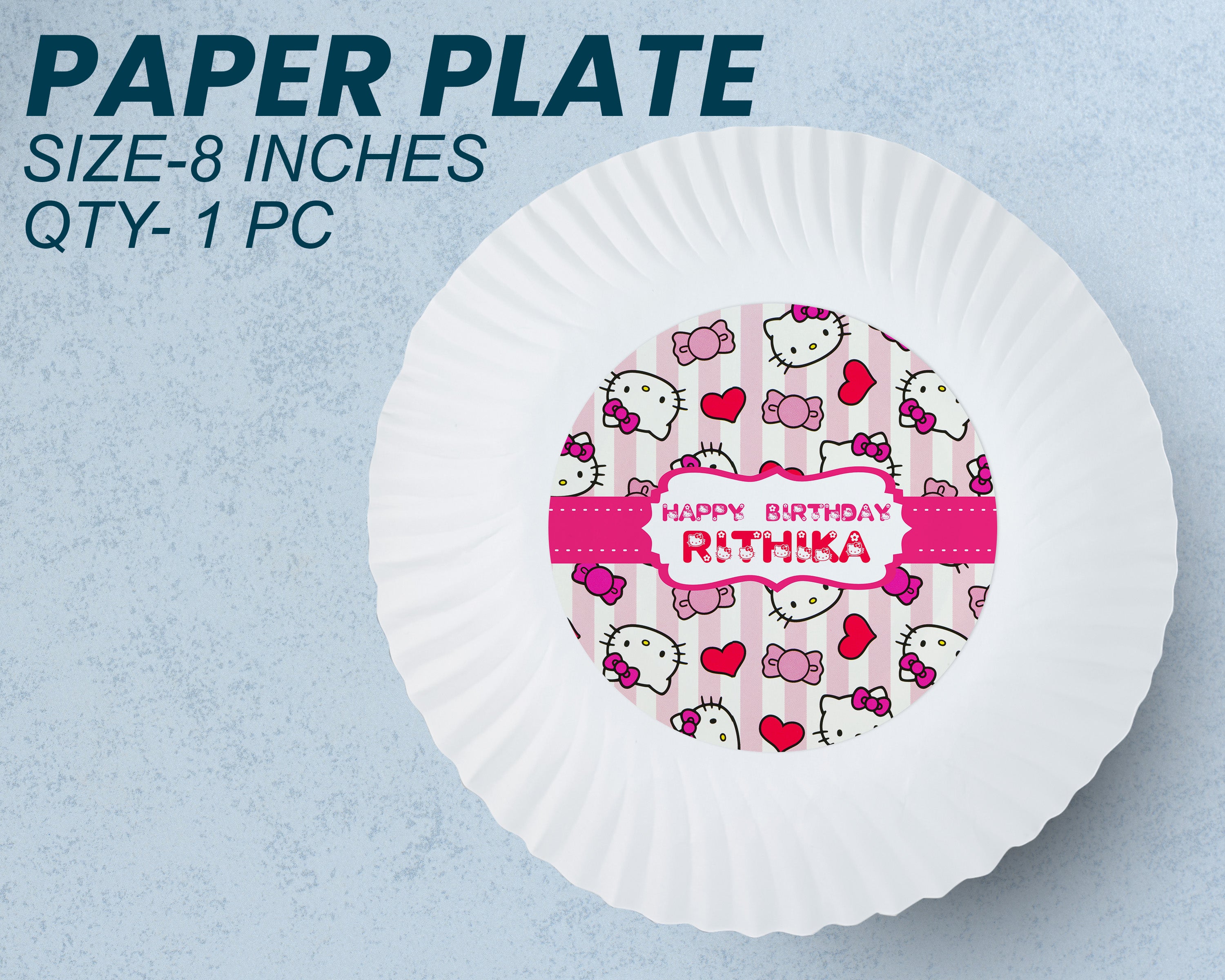 Hello Kitty Theme Party Cups and Plates Combo