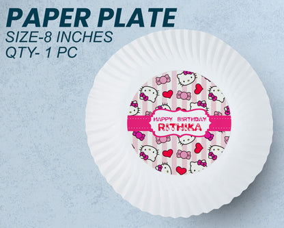Hello Kitty Theme Party Cups and Plates Combo