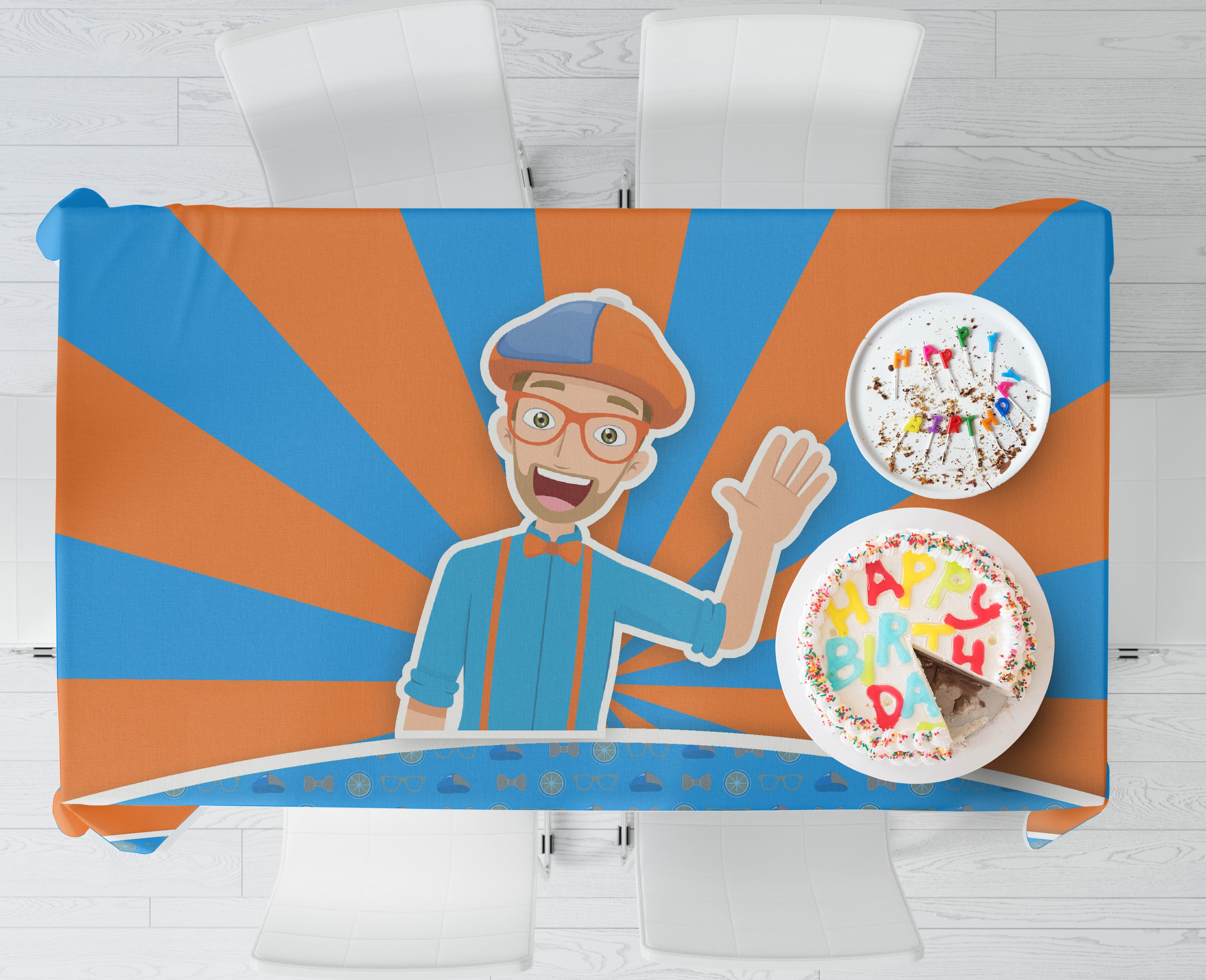Blippi Theme Cake Tablecover - image 3 of 4 | Party Supplies India