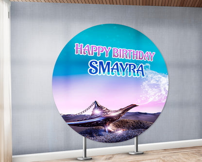 Aladdin Theme Round Backdrop