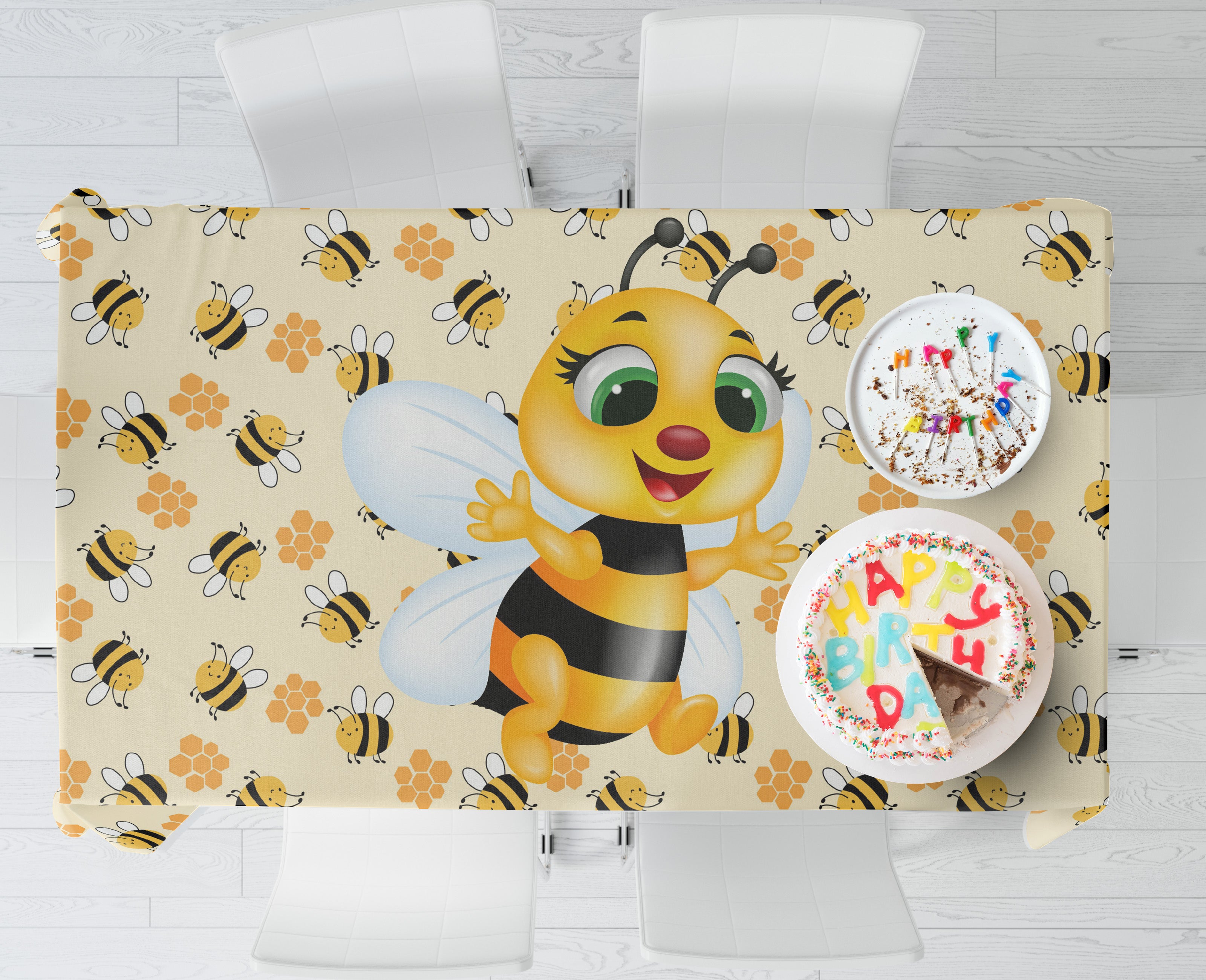 PSI Bumble Bee Theme Cake Tablecover