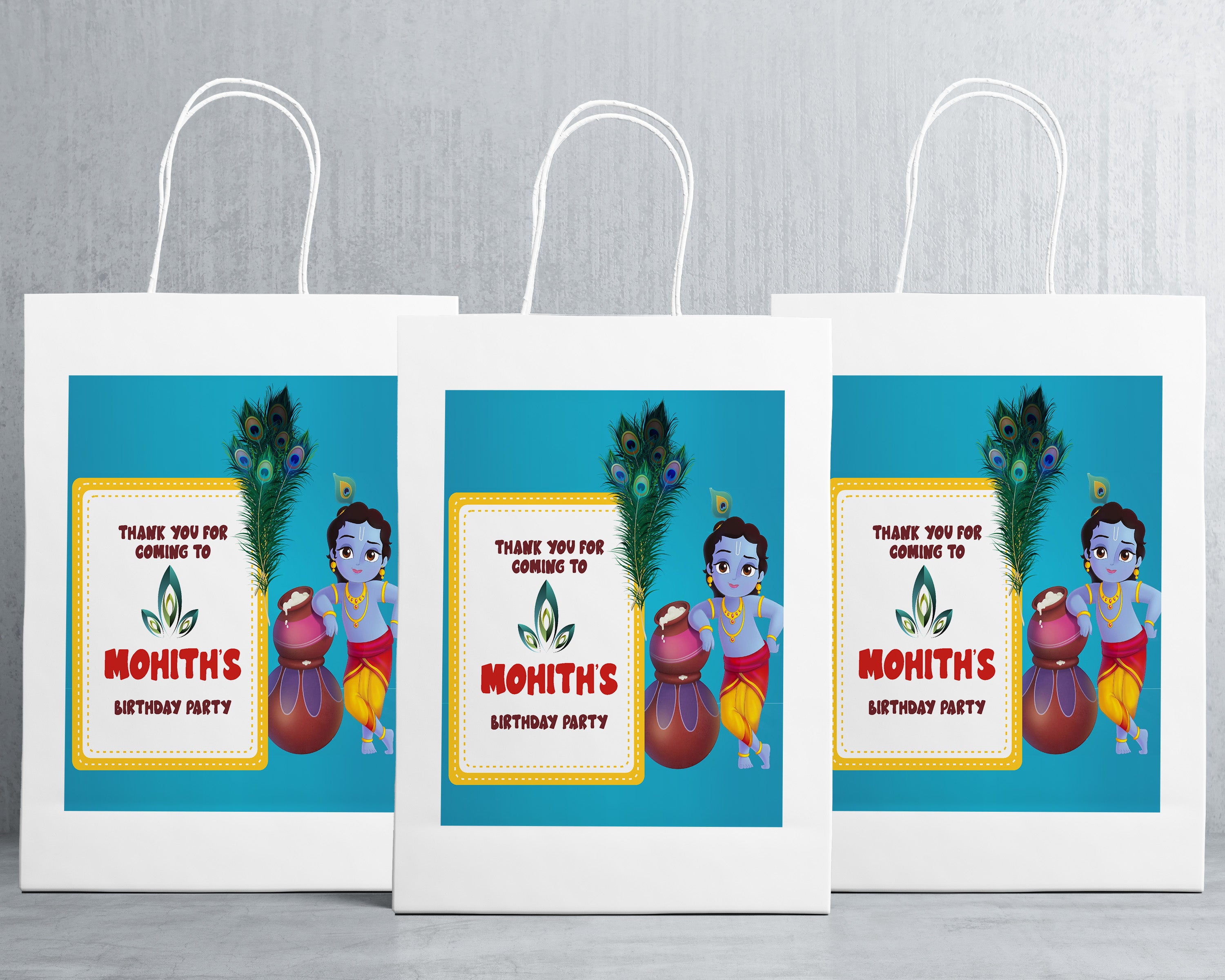 Little Krishna Theme Oversized Return Gift Bag - image 1 of 5 | Party Supplies India