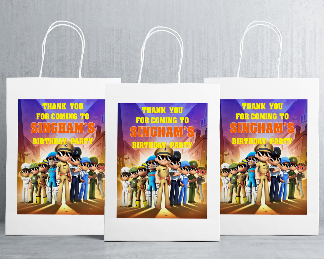Little Singham Theme Oversized Return Gift Bag