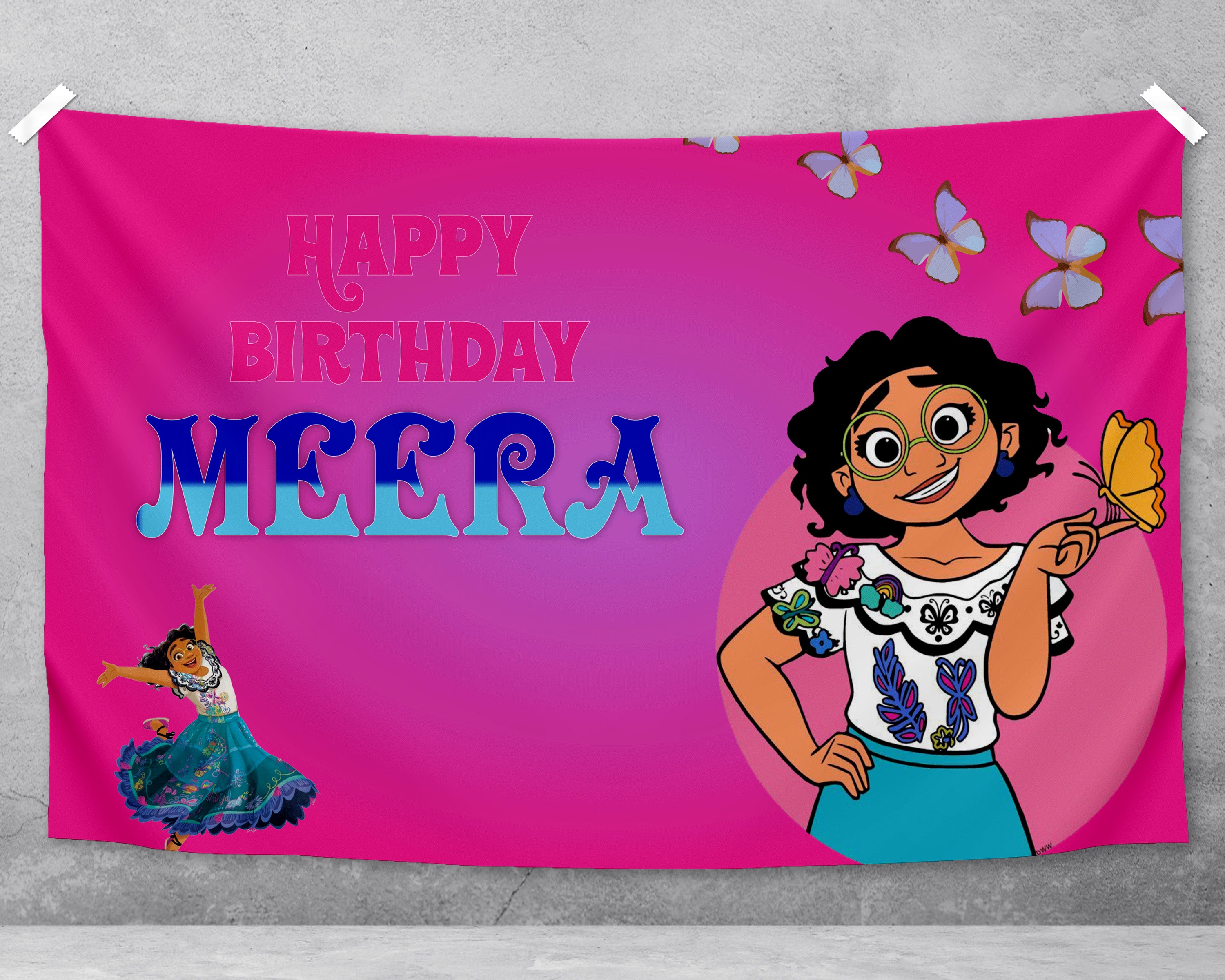 Encanto Theme Customized Backdrop