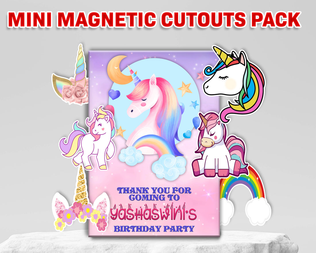 Unicorn theme Mini Magnetic Return Gift Pack