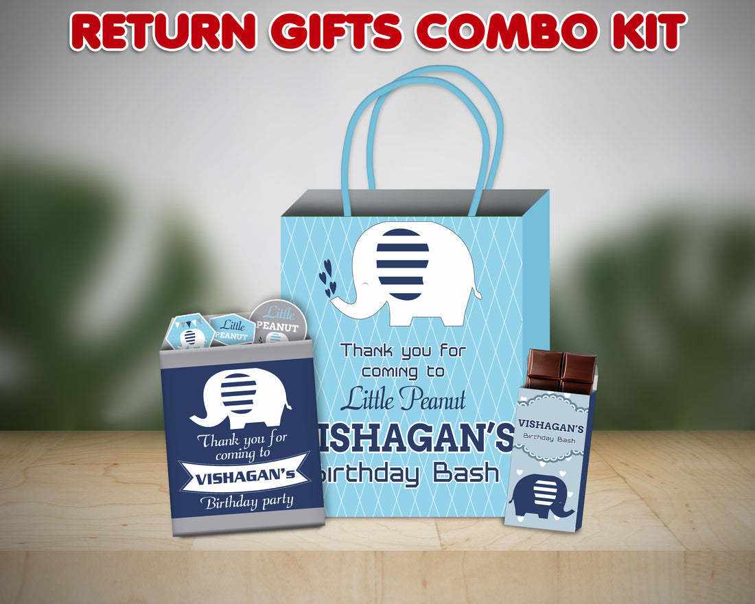 Blue Elephant Theme Return Gift Combo