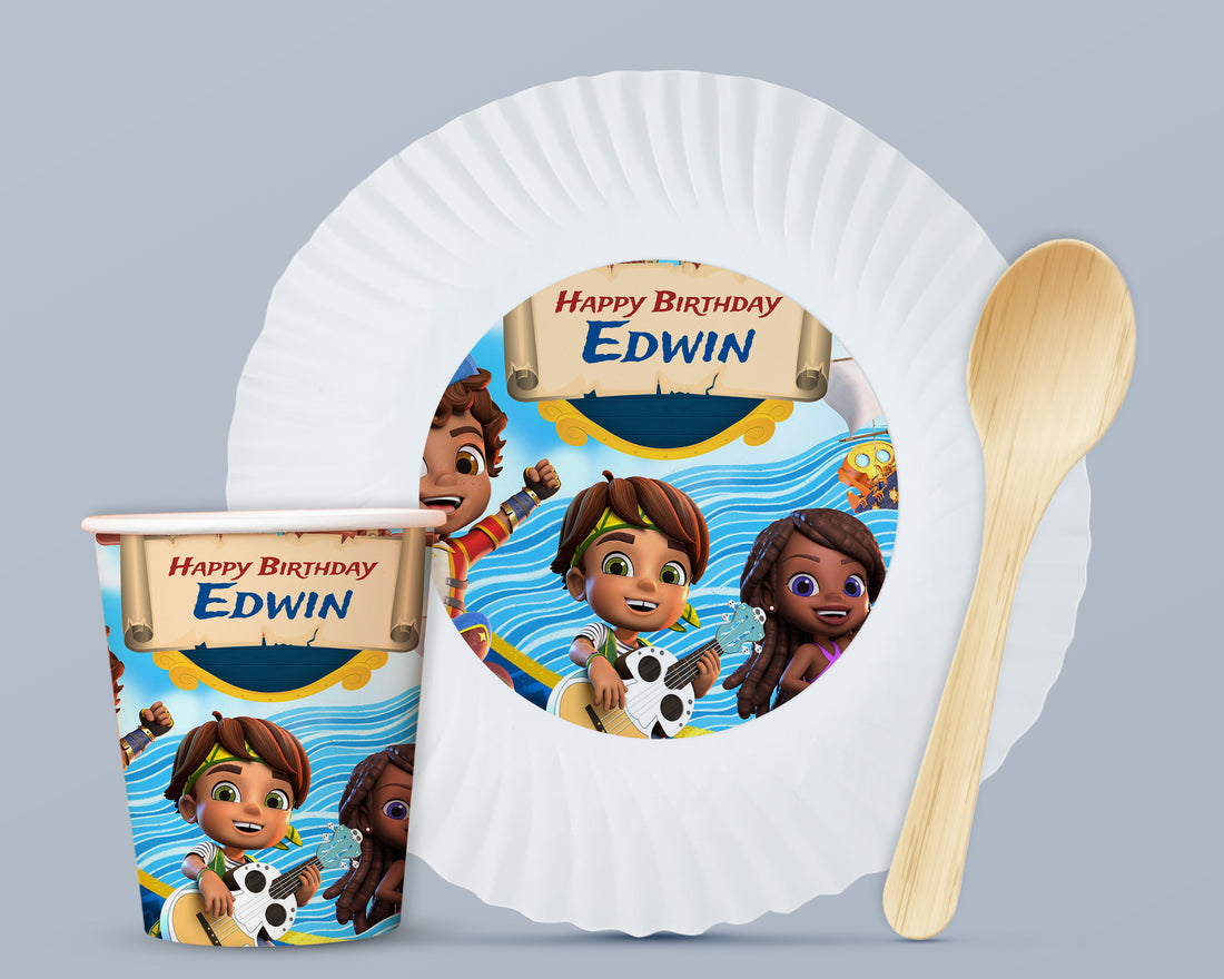 Santiago Theme Party Cups and Plates Combo