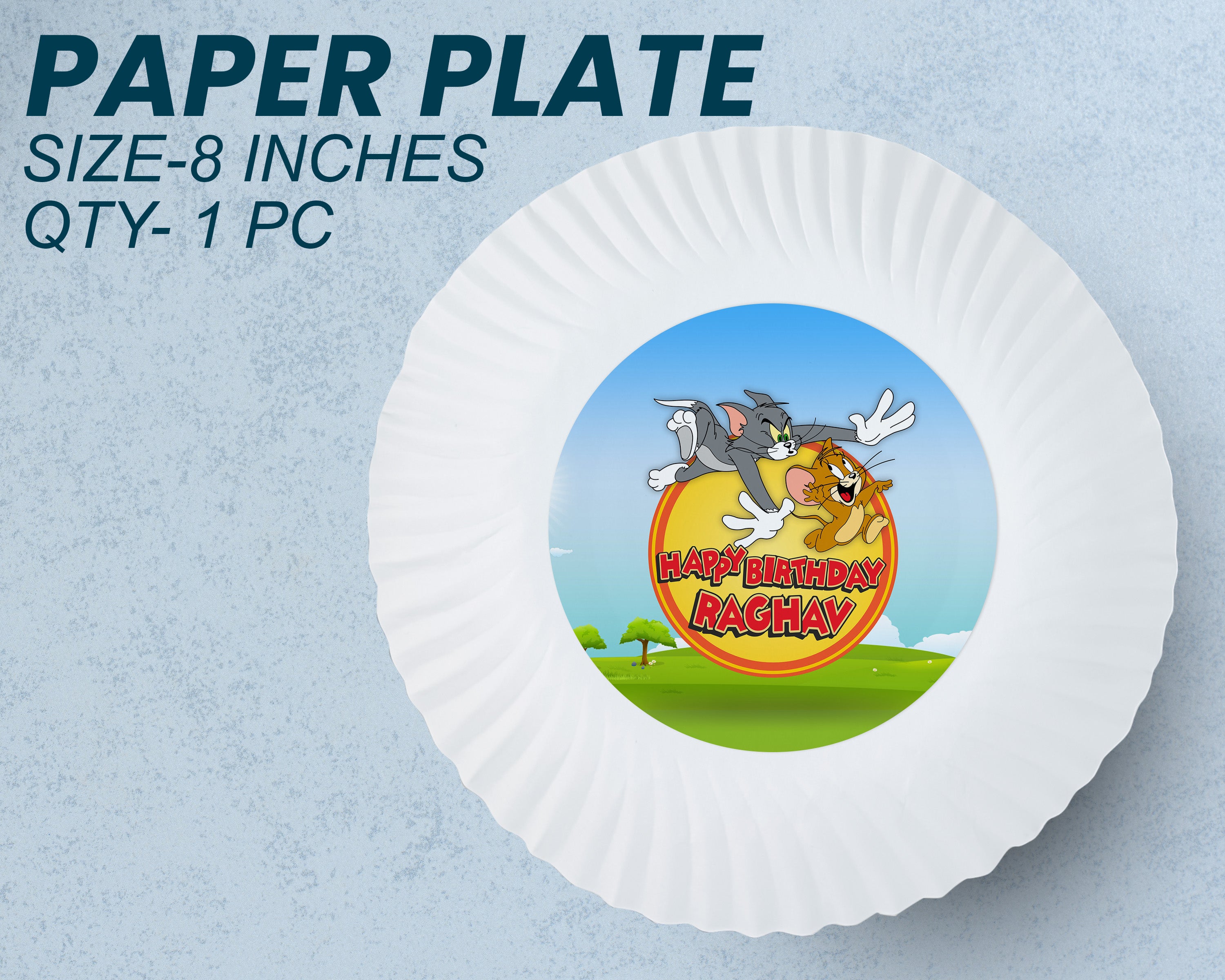 Tom and Jerry Theme Party Cups and Plates Combo