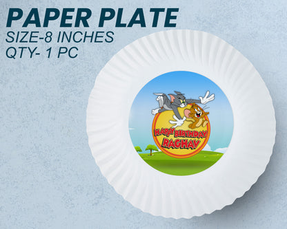 Tom and Jerry Theme Party Cups and Plates Combo