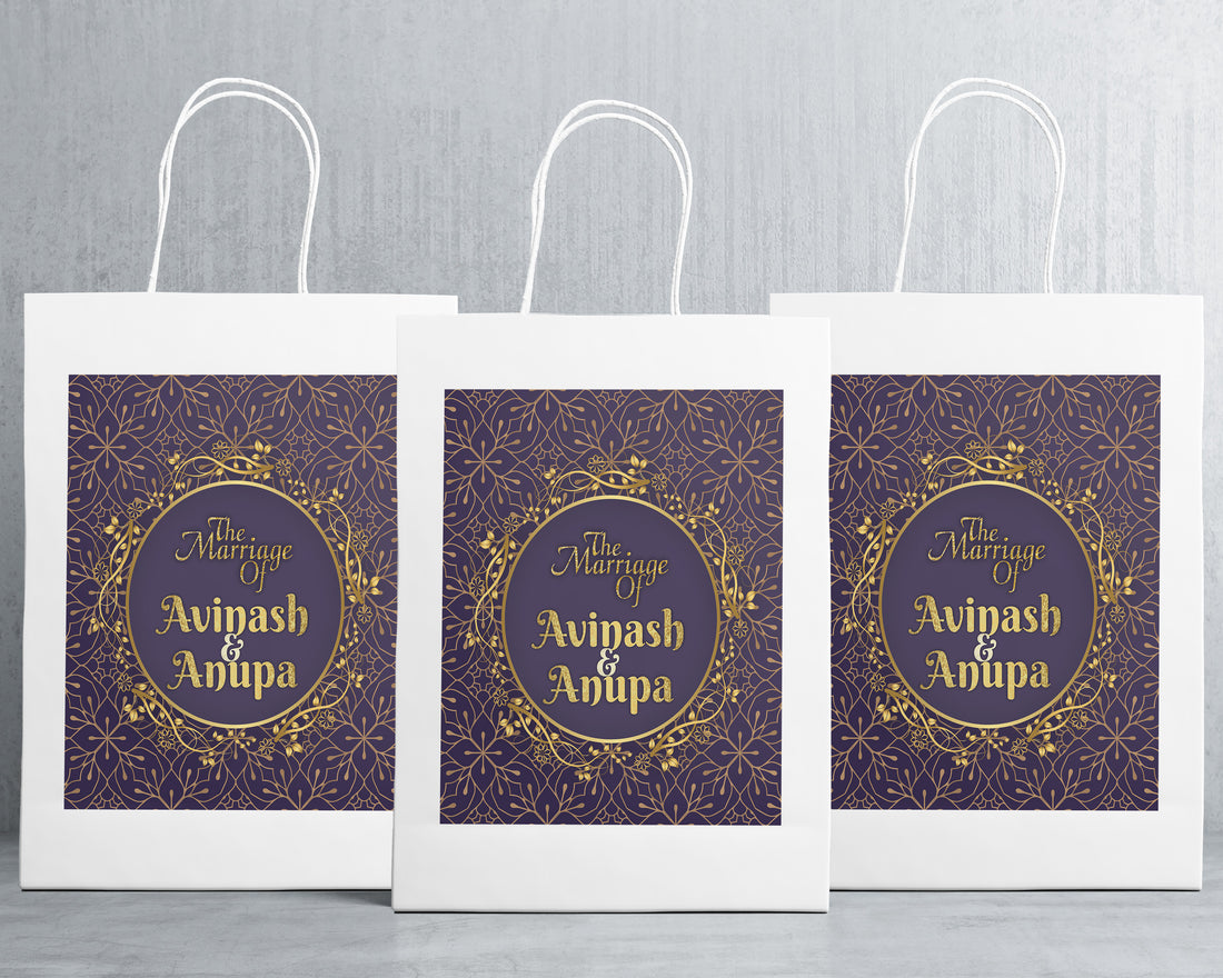 Wedding Theme Personalized Oversized Return Gift Bag