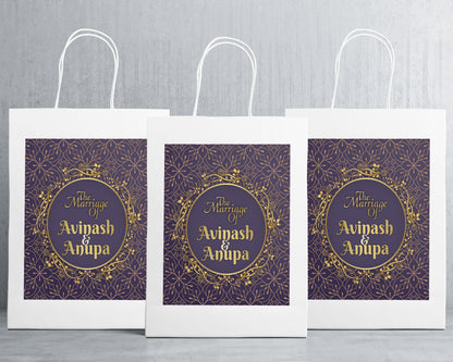 Wedding Theme Personalized Oversized Return Gift Bag - image 1 of 5 | Party Supplies India