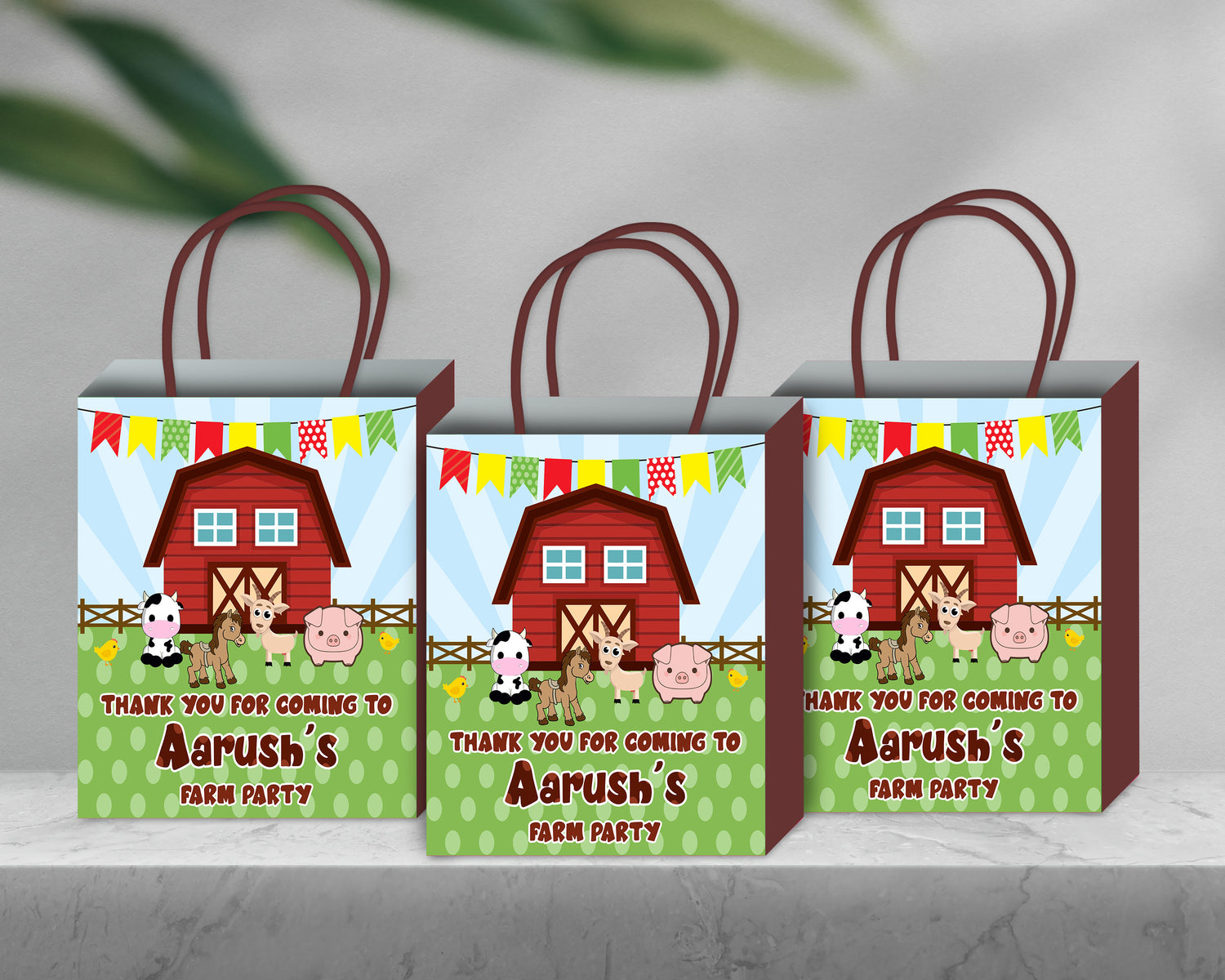 Farm Theme Return Gift Bag