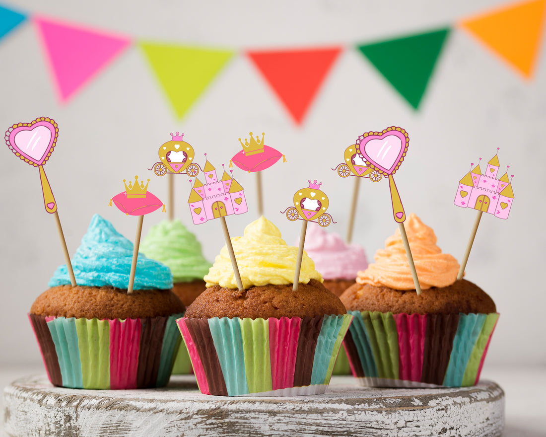 Princess Theme Charming Cup Cake Topper