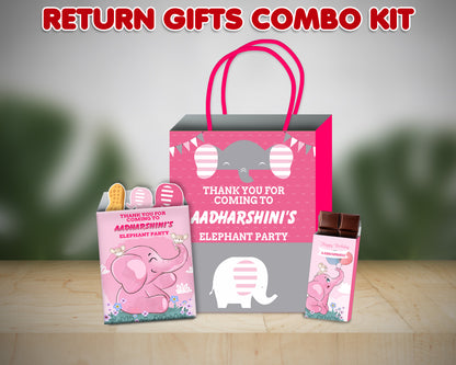 Pink Elephant Theme Return Gift Combo