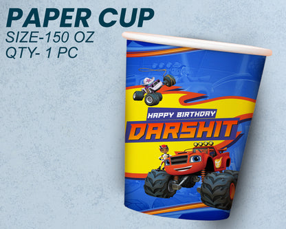 Blaze and the Monster Theme Party Cups and Plates Combo