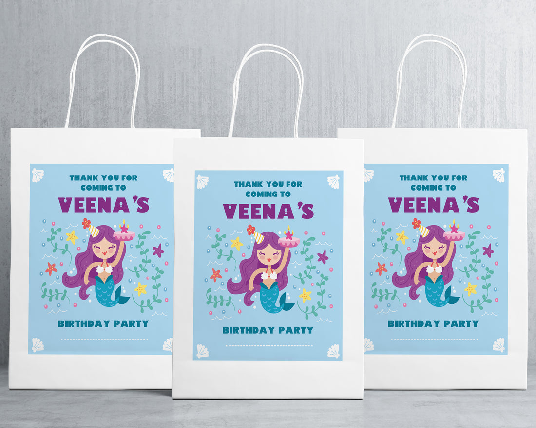 Mermaid Theme Oversized Return Gift Bag