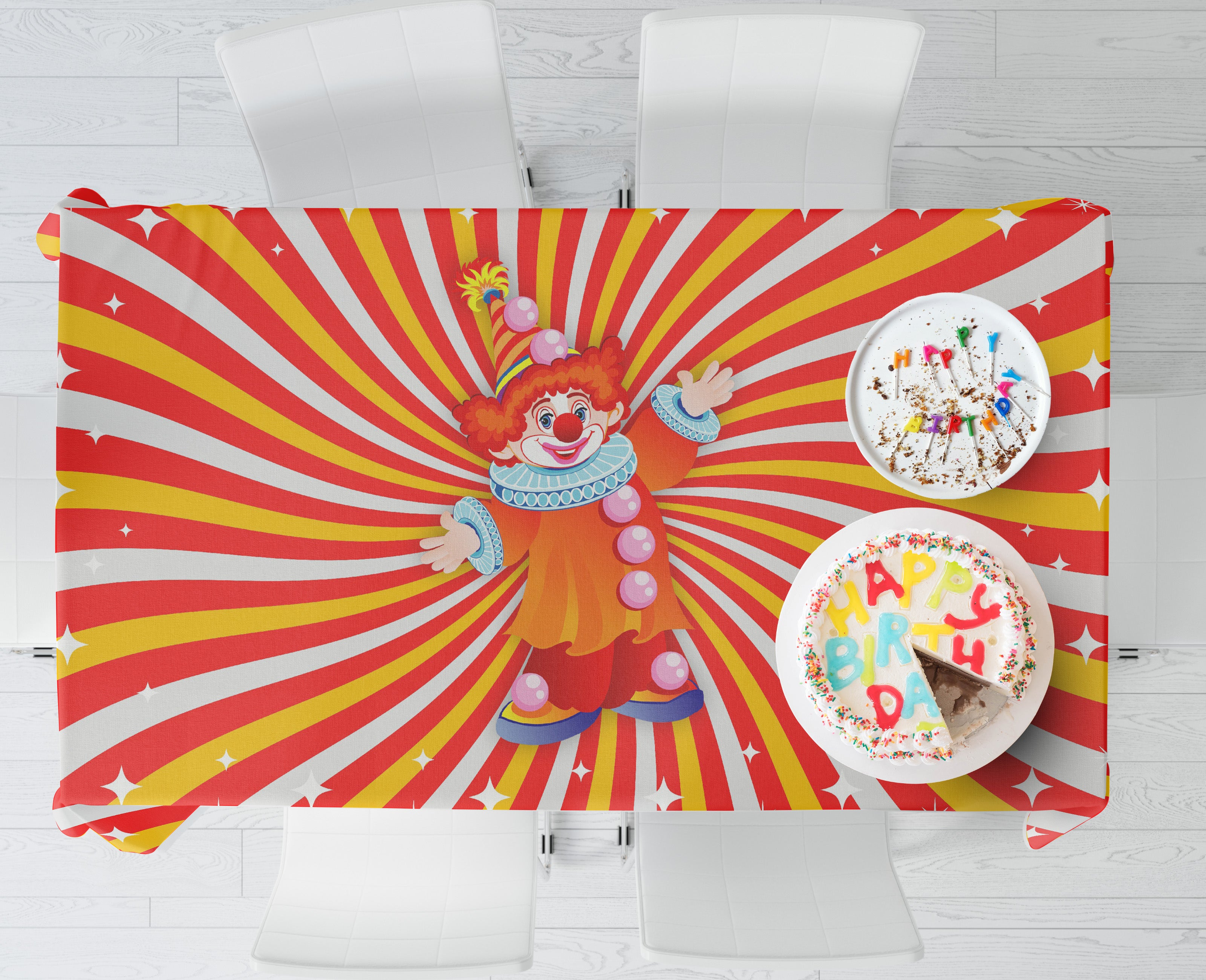 PSI Circus Theme Cake Tablecover