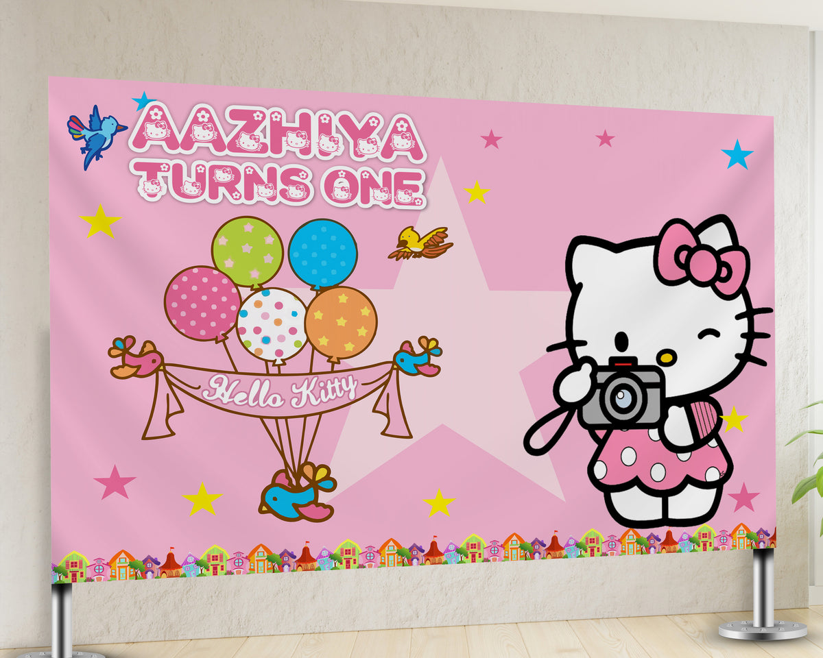 Hello Patsy Banner Hello Kitty Personalized Banner Hello Kitty 3D Banner DM To Custom