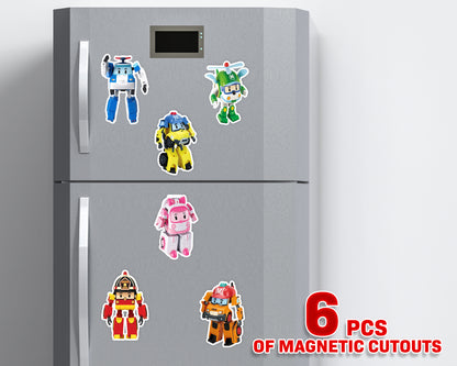 Robo Poli Theme Mini Magnetic Return Gift Pack