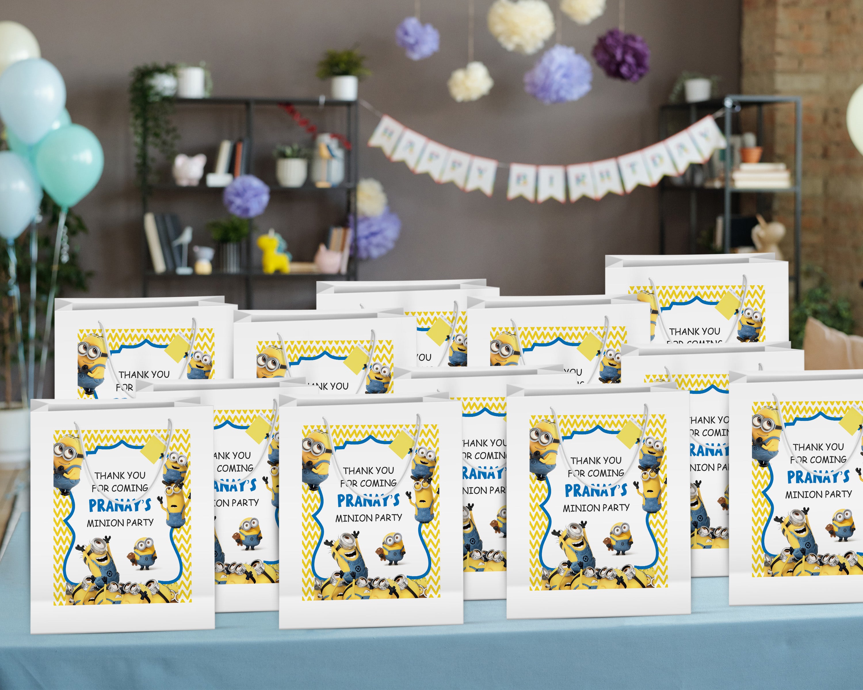 Minions Theme Oversized Return Gift Bag - image 4 of 5 | Party Supplies India