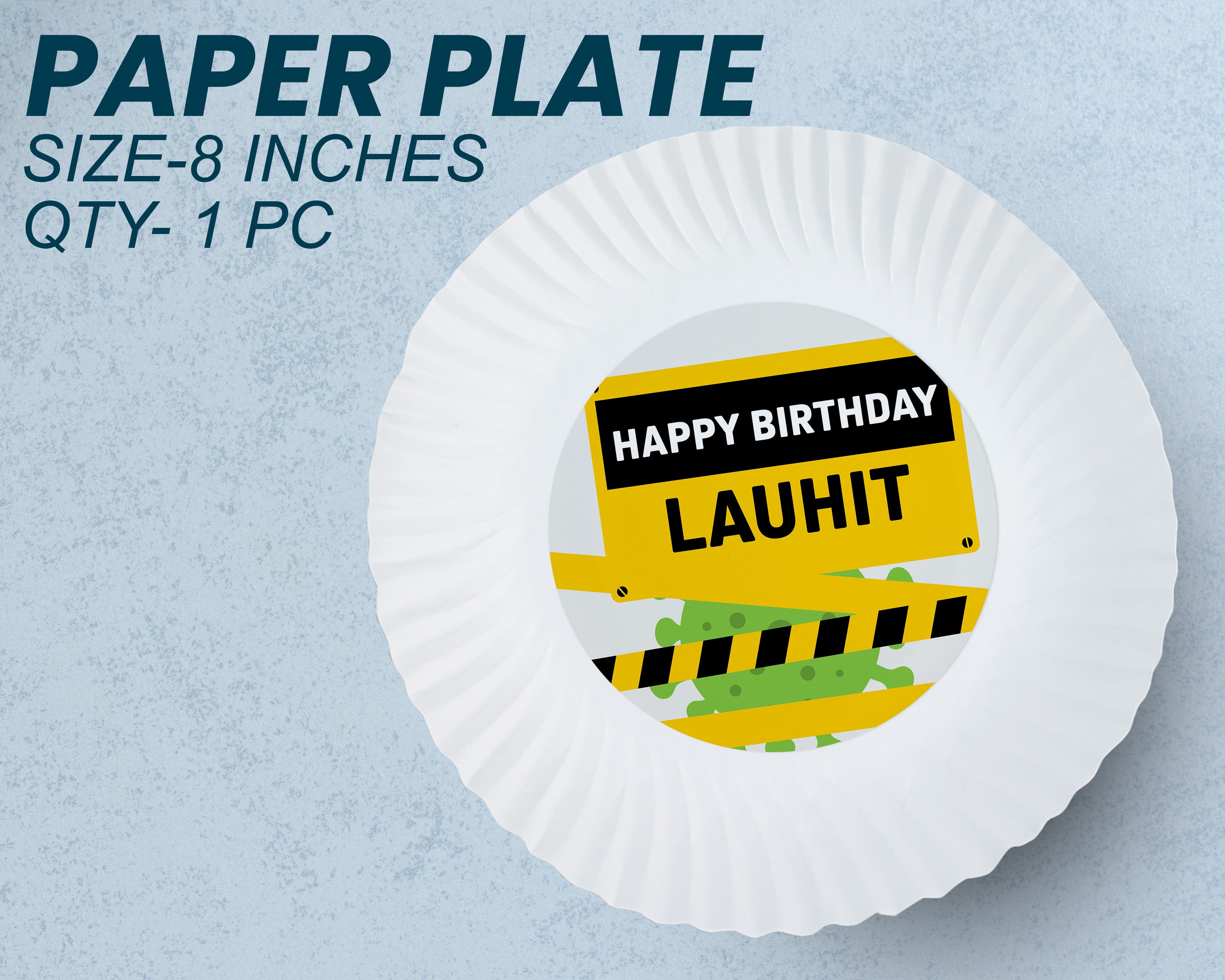 Quarantine Theme Party Cups and Plates Combo