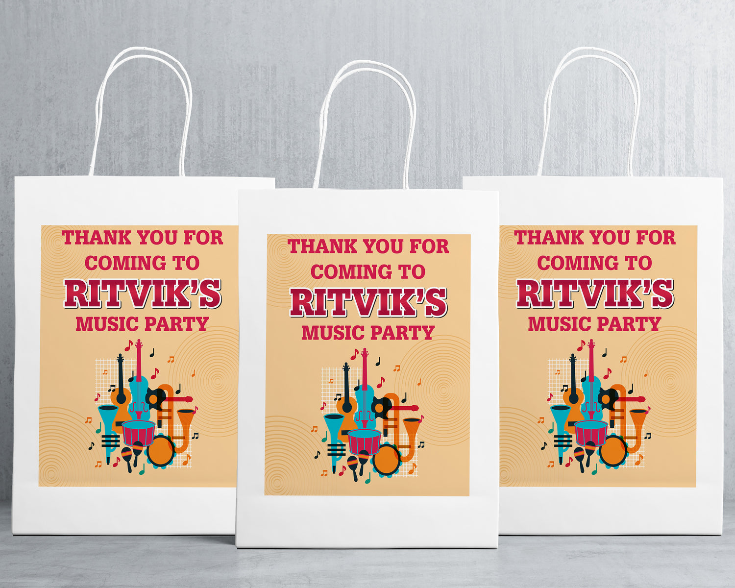 Music Theme Oversized Return Gift Bag - image 1 of 5 | Party Supplies India