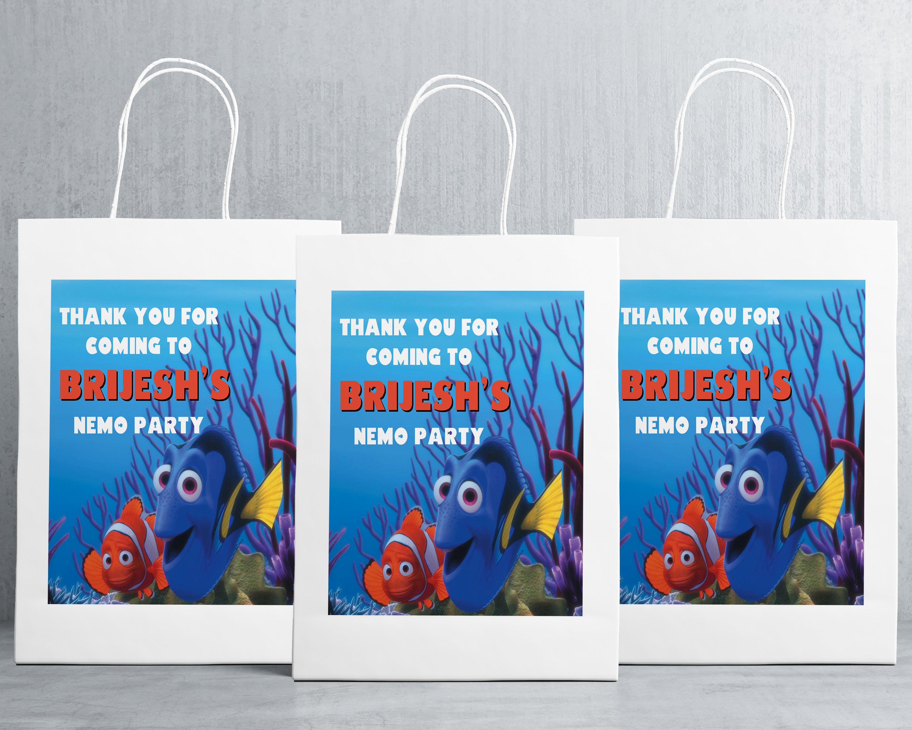 Nemo and Dory Theme Oversized Return Gift Bag