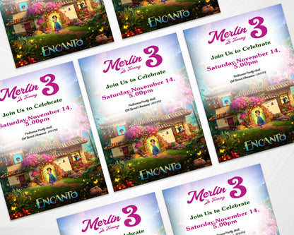 Encanto Theme Customized  Invite