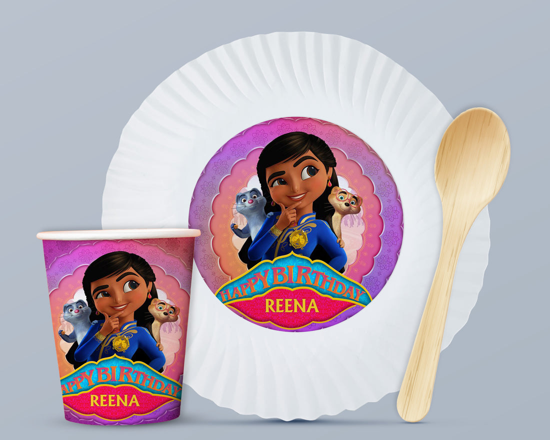 Mira The Royal Detective Theme Party Cups and Plates Combo